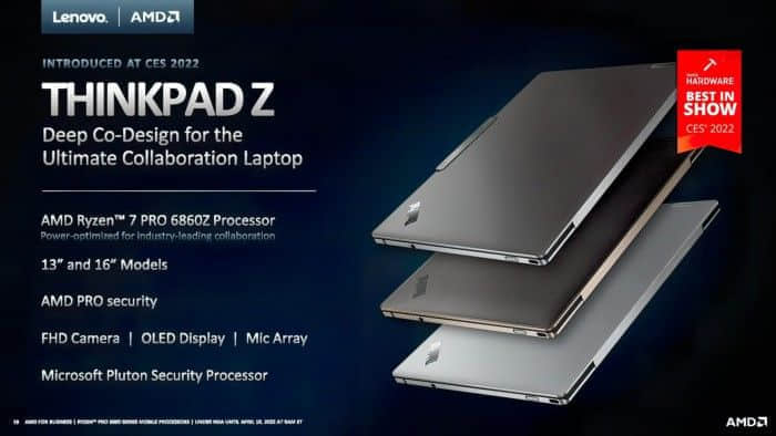 联想独占AMD锐龙7 PRO 6860Z APU规格曝光：频率能效较6850U更高