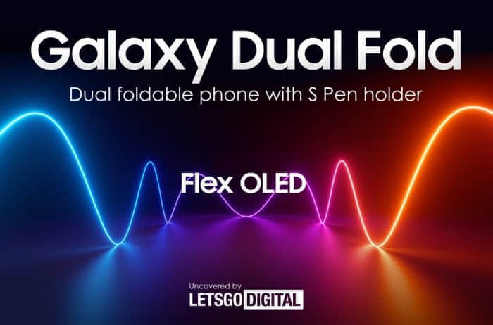 新专利文件展示了三星Galaxy双折叠手机与S Pen支架