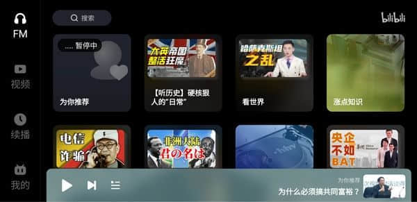 哔哩哔哩车机版开放下载：页面极简、支持弹幕