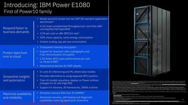 IBM Power10处理器上市：15核心120线程
