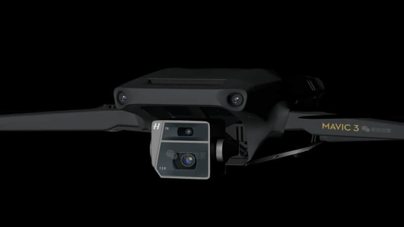 大疆Mavic 3渲染图曝光：哈苏双摄像头，哑光黑机身