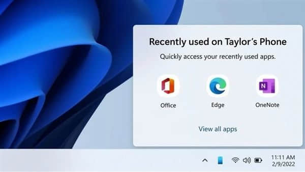 三星发布会曝Windows11功能 快速打开3个安卓App