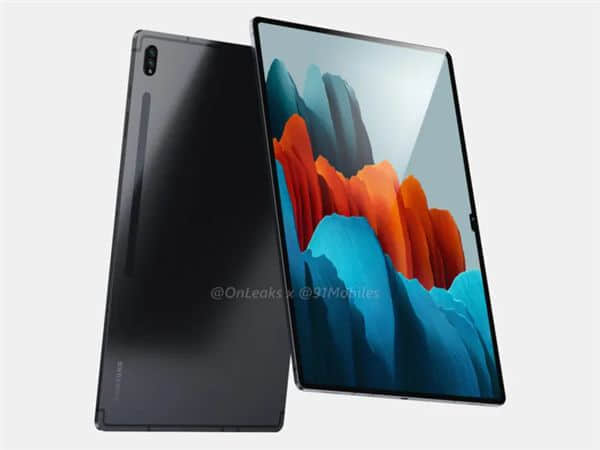 三星Galaxy Tab S8 Ultra曝光：也用刘海屏