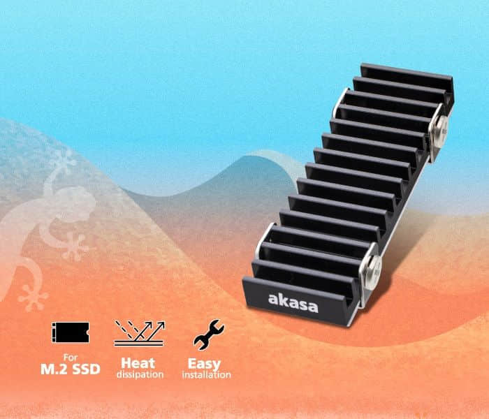 Akasa推出Geck Pro M.2 SSD散热片：改进鳍片设计