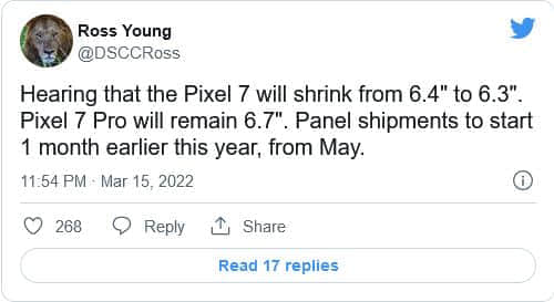 Google Pixel 7系列可能会比预期的更早到来