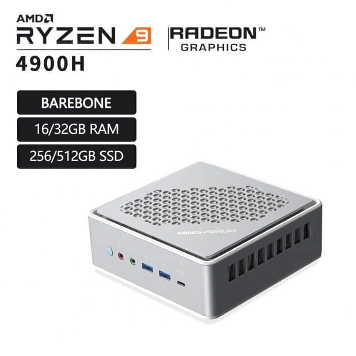 Minisforum推出配备Ryzen 9 4900H的Elitemini HM90迷你电脑