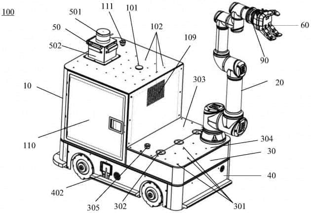 腾讯单臂搬运机器人专利获授权，可灵活调整机械臂部署位置和方式
