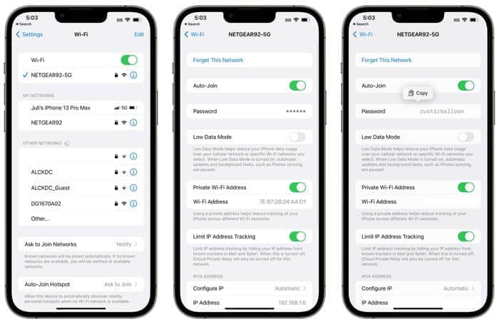 iOS 16将让用户可以看到自己所用WiFi网络的密码