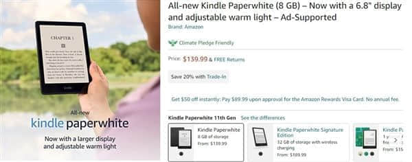 史诗级更新 新款Kindle支持Type-C