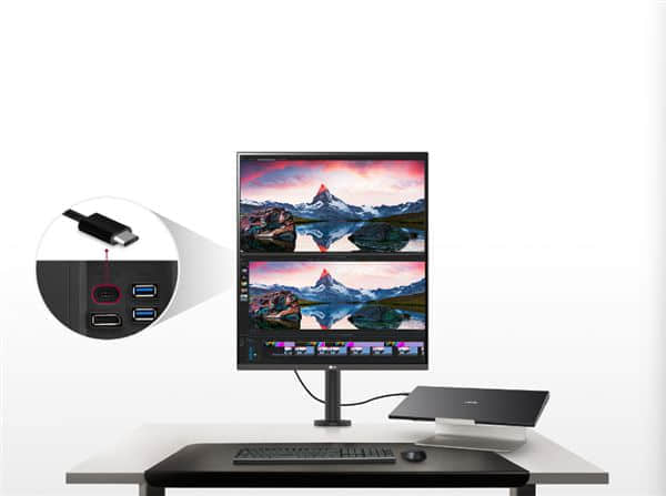 罕见16:18“方形”设计：LG正式推出28英寸DualUp显示器