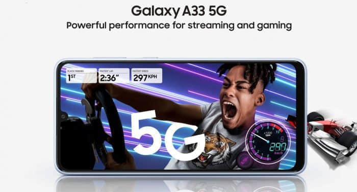 三星Galaxy A33 5G正式上市 面向中端主流市场