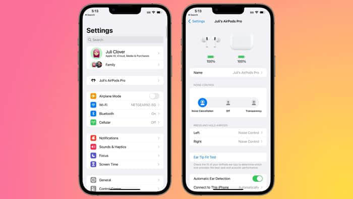 iOS 16让管理AirPods设置变得更加容易