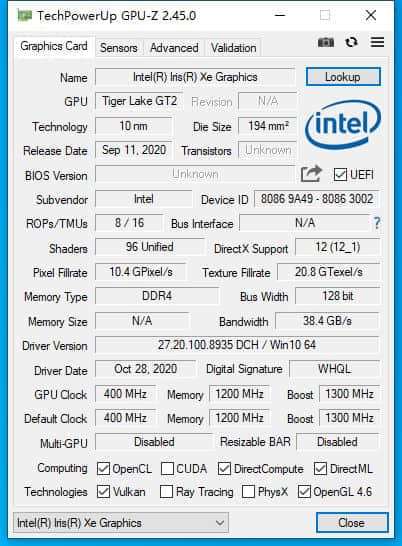 GPU-Z神软升级2.45.0：第一次支持Intel Arc显卡