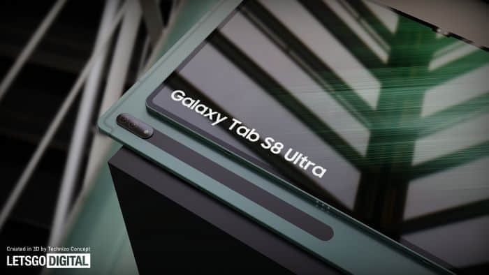 设计师分享Galaxy Tab S8 Ultra高清概念渲染图