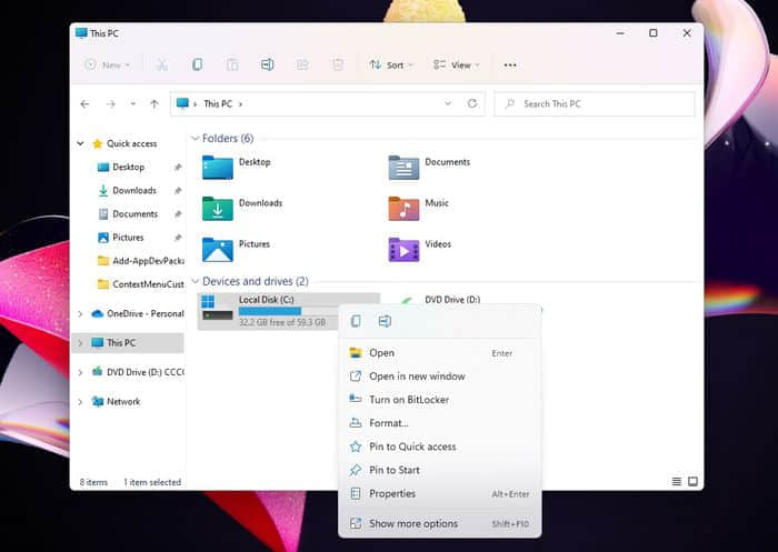 微软正采取措施改进Windows 11的新右键菜单