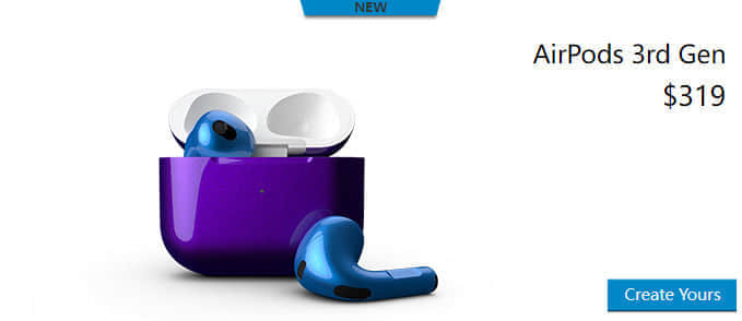 ColorWare 推出喷漆定制版苹果 AirPods 3