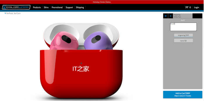 ColorWare 推出喷漆定制版苹果 AirPods 3