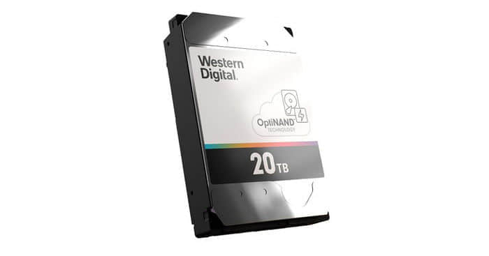 西部数据发布 20TB 机械硬盘：单碟 2.2 TB