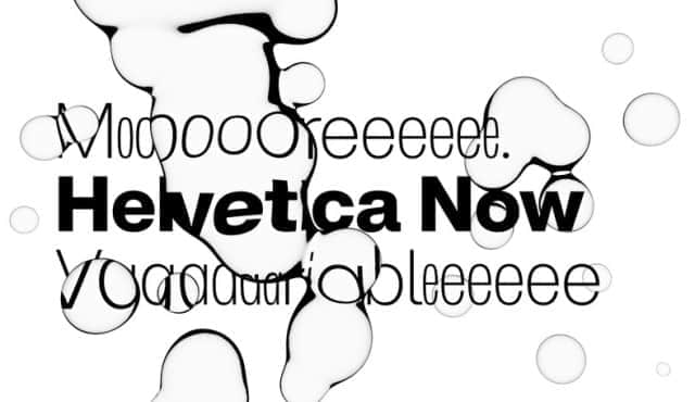Helvetica Now Variable可能是最灵活的字体 超过一百万种风格可供选择