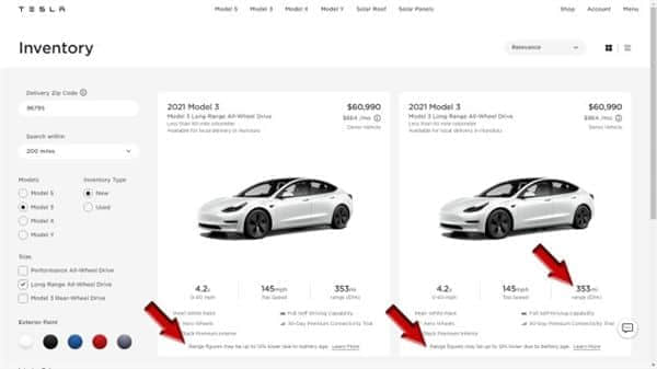 全新特斯拉Model 3被曝使用三年前电池组：续航或缩水12%
