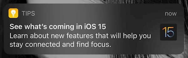 iOS 15正式版下周发布：苹果推送模拟版教用户快速上手