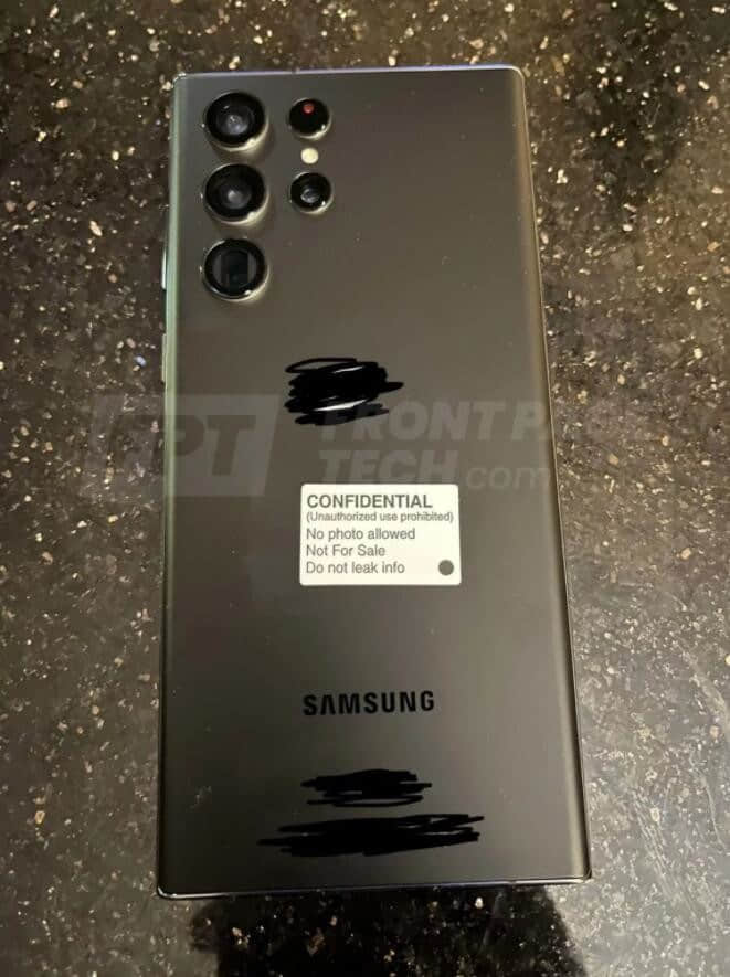 据称是Galaxy S22 Ultra的第一组实拍照片出现了