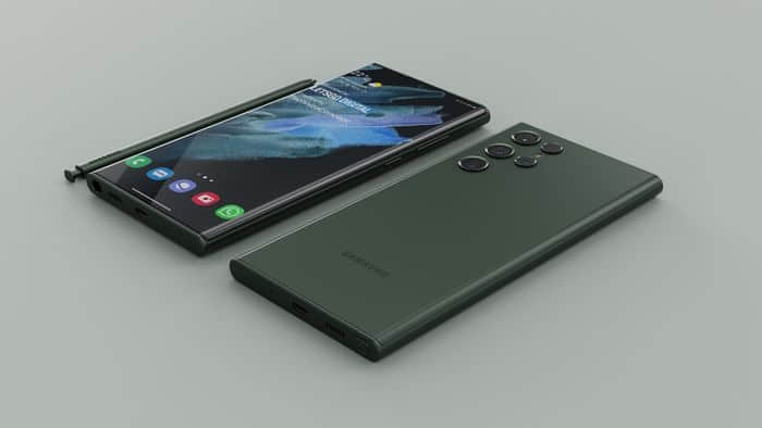 消息称三星将生产绿色机身的Galaxy S22 Ultra 渲染图提前放出