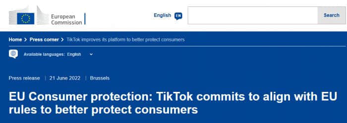 TikTok已同意对其品牌内容政策进行修改