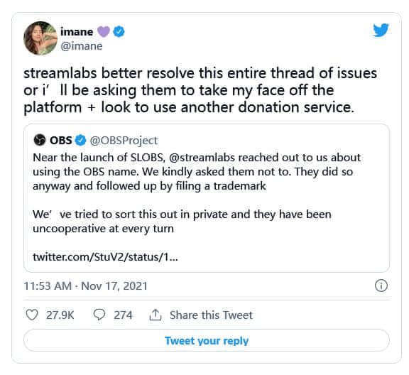 在OBS Studio强烈反对后 Streamlabs承诺在名称中删除“OBS”
