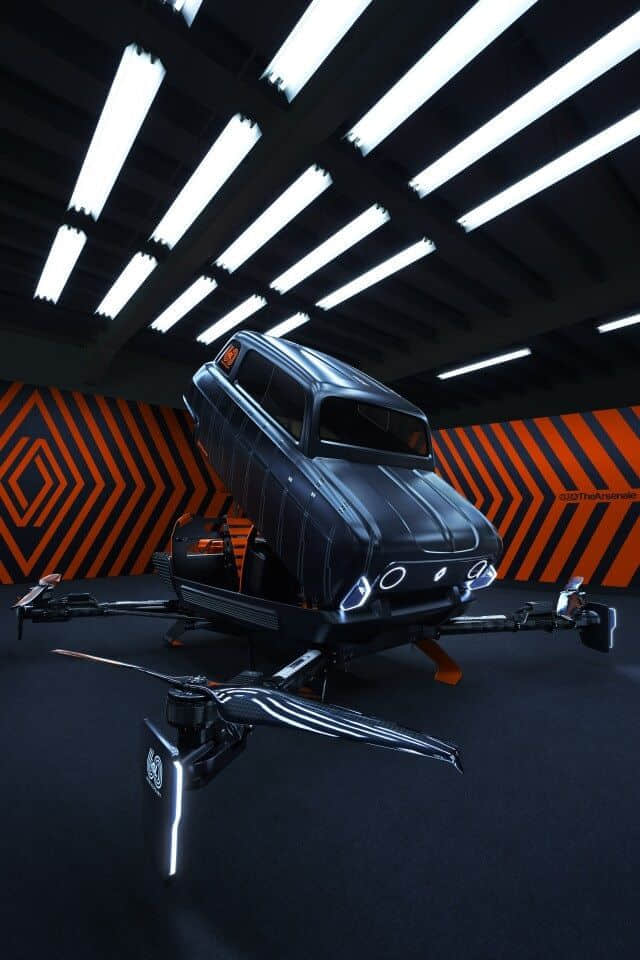 致敬经典：雷诺展示Air4飞行概念汽车