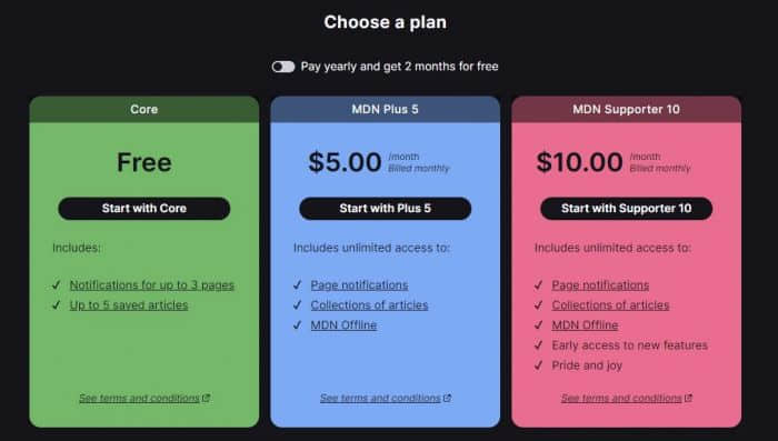 Mozilla正式推出MDN Plus开发者网络付费订阅服务
