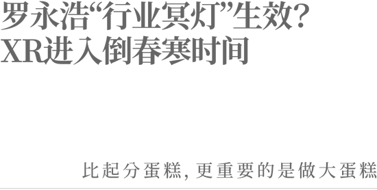 罗永浩“行业冥灯”生效？XR进入倒春寒时间