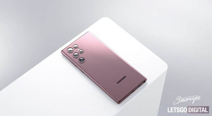 设计师分享“土耳其玫瑰”配色的Galaxy S22 Ultra概念渲染图