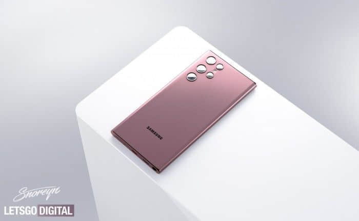 设计师分享“土耳其玫瑰”配色的Galaxy S22 Ultra概念渲染图