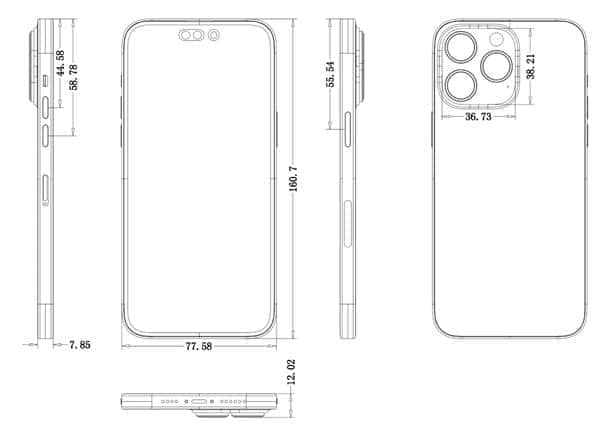 iPhone 14设计图曝光 镜头更厚更大：郭明�Z称4800W像素造成