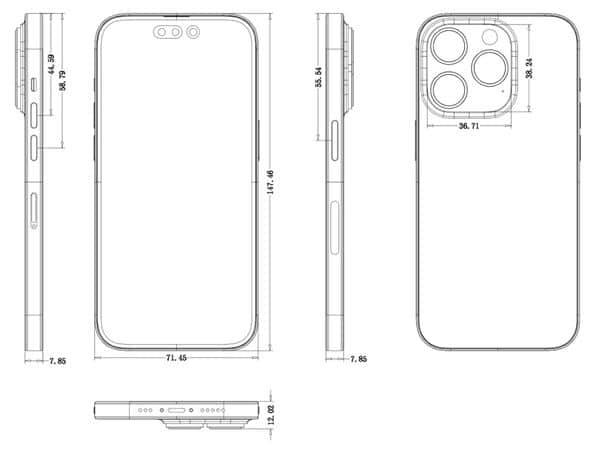 iPhone 14设计图曝光 镜头更厚更大：郭明�Z称4800W像素造成