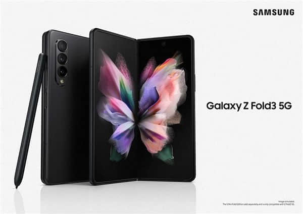 三星发布全新折叠屏Galaxy Z Fold3 5G：20万次开合