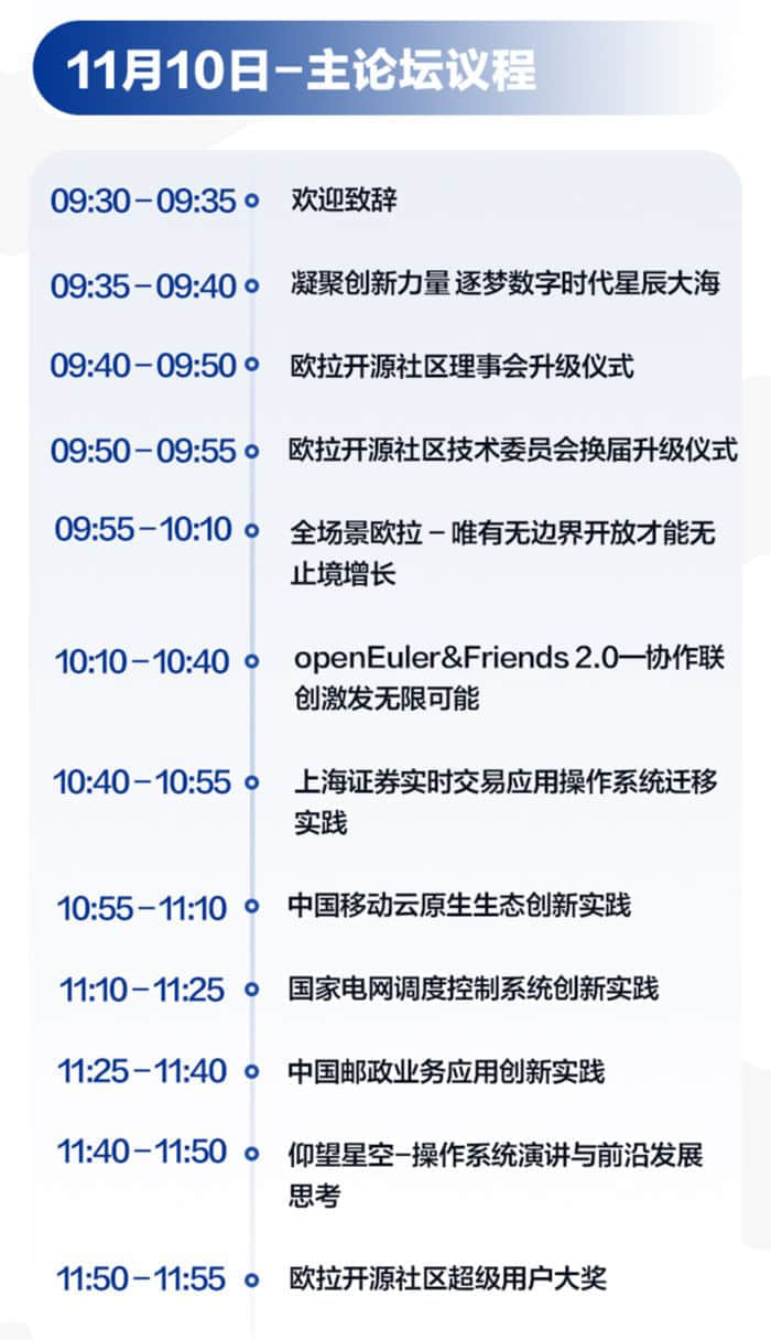 openEuler Summit2021将于11月9日-10日在北京举行