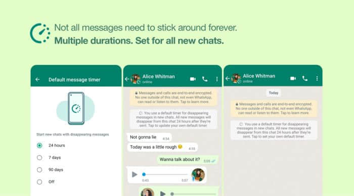 WhatsApp对“消失的信息”做了新功能补充并开始关注隐私问题