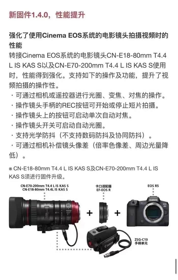 佳能 EOS R5 微单 1.4.0 版固件发布：支持 8K/10bit 外录