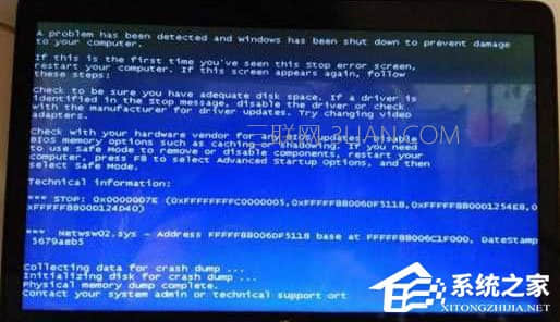 win7蓝屏netwsw02.sys 三联